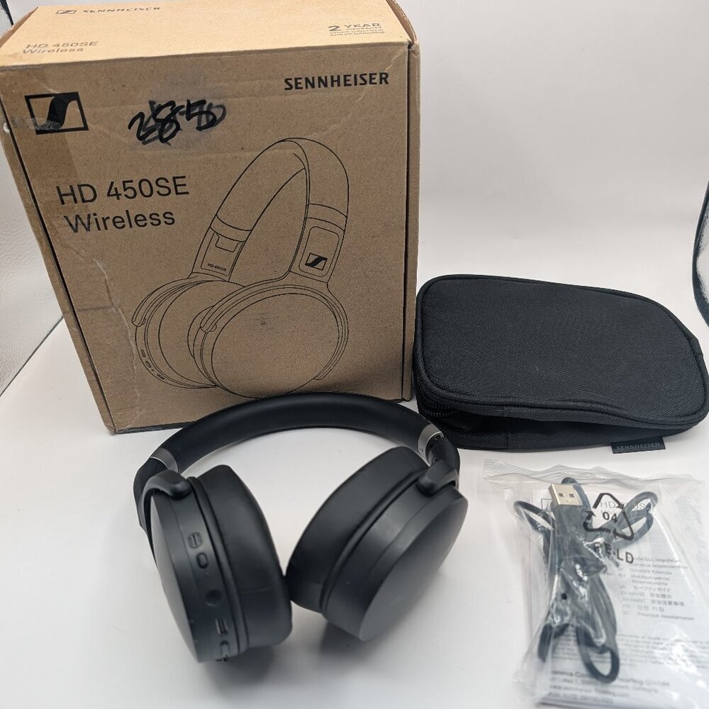 Sennheiser Headphones HD 450SE Wireless Bluetooth Noise Cancelling Black Alexa